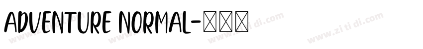 Adventure Normal字体转换